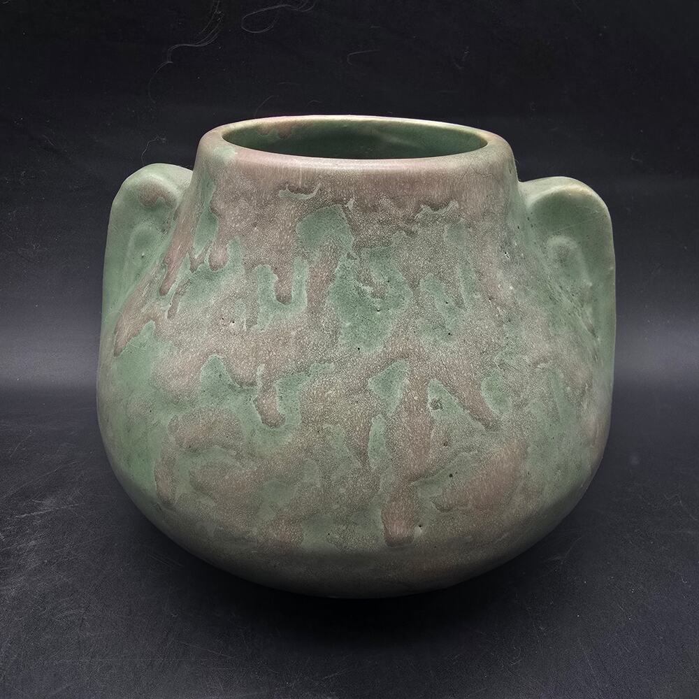 Brush McCoy Green Vellum Vase Vintage USA Pottery
